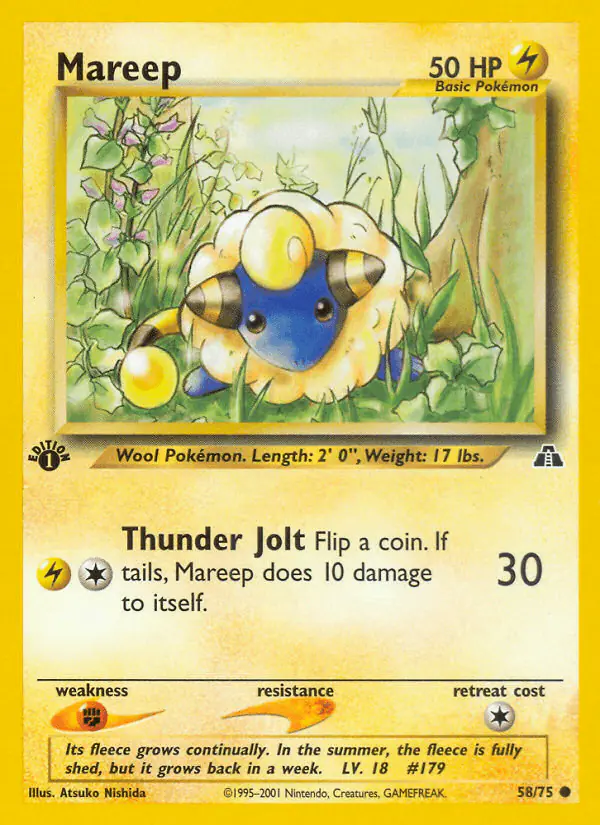 Carta Mareep 58/75 de Neo Discovery