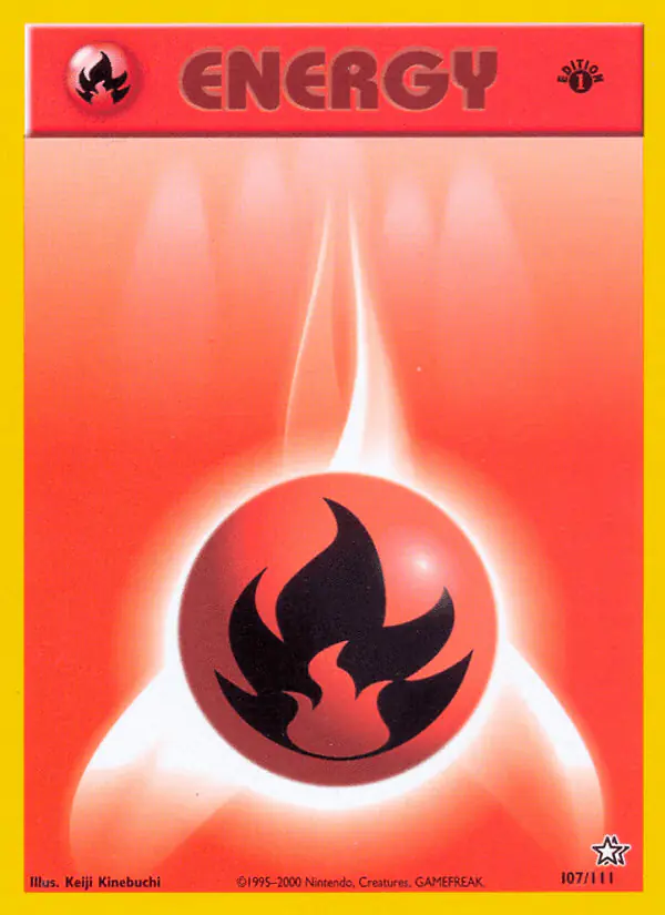 Carta Fire Energy 107/111 de Neo Genesis