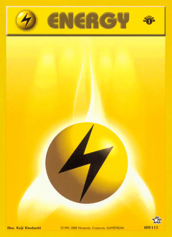 Carta Lightning Energy 109/111 de Neo Genesis