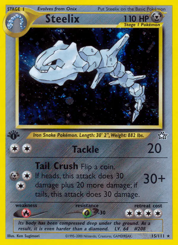 Carta Steelix 15/111 de Neo Genesis