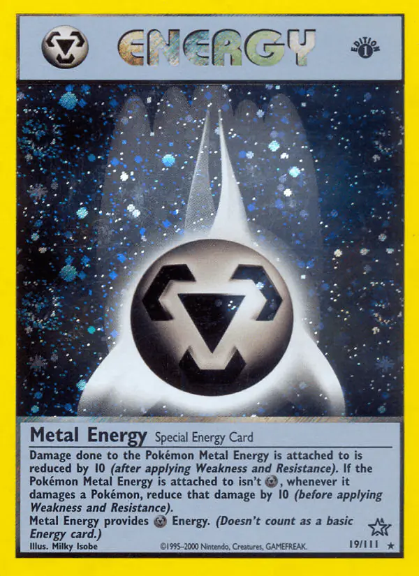 Carta Metal Energy 19/111 de Neo Genesis
