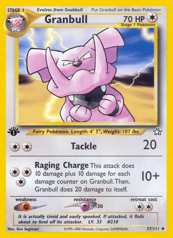Carta Granbull 37/111 de Neo Genesis