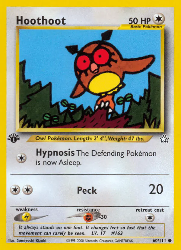 Carta Hoothoot 60/111 de Neo Genesis