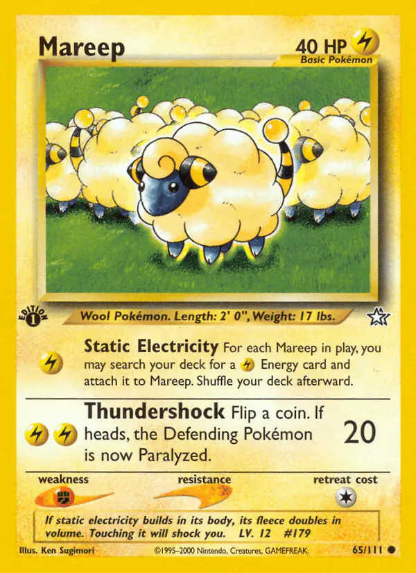 Carta Mareep 65/111 de Neo Genesis