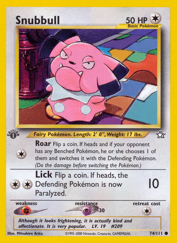 Carta Snubbull 74/111 de Neo Genesis