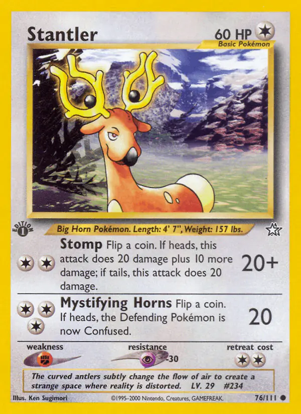 Carta Stantler 76/111 de Neo Genesis