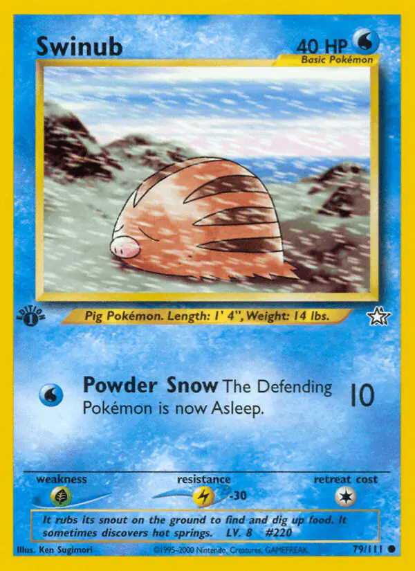 Carta Swinub 79/111 de Neo Genesis