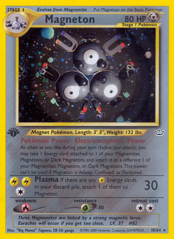 Carta Magneton 10/64 de Neo Revelation