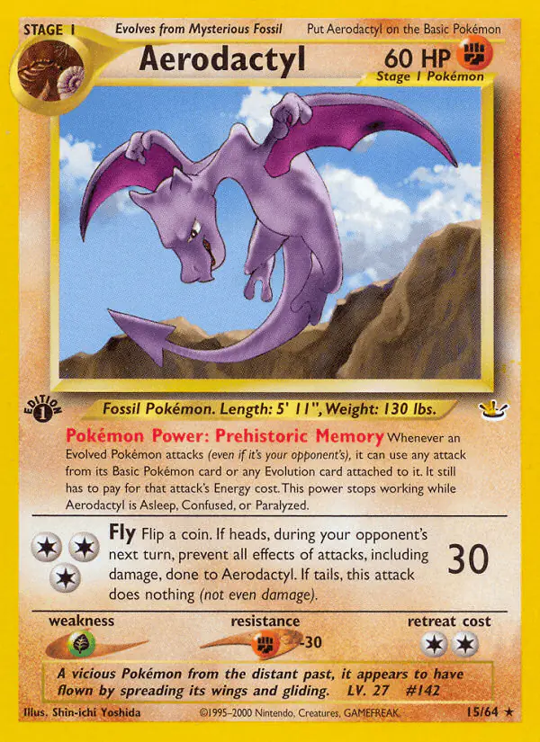 Carta Aerodactyl 15/64 de Neo Revelation