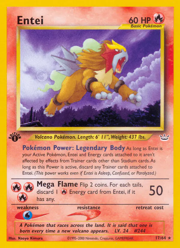 Carta Entei 17/64 de Neo Revelation