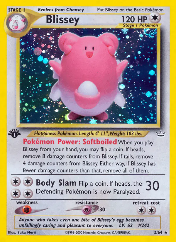 Carta Blissey 2/64 de Neo Revelation