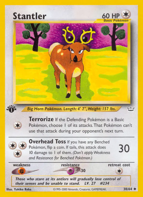 Carta Stantler 38/64 de Neo Revelation