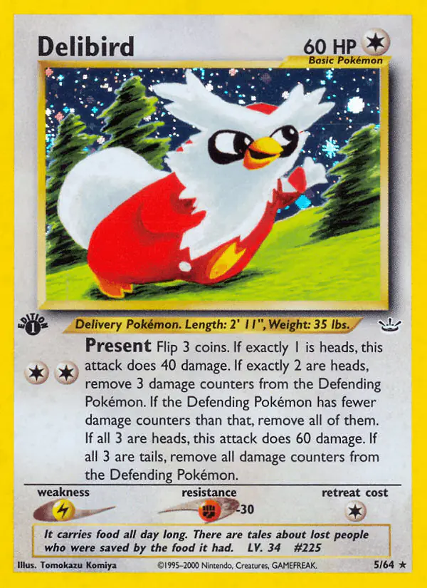 Carta Delibird 5/64 de Neo Revelation