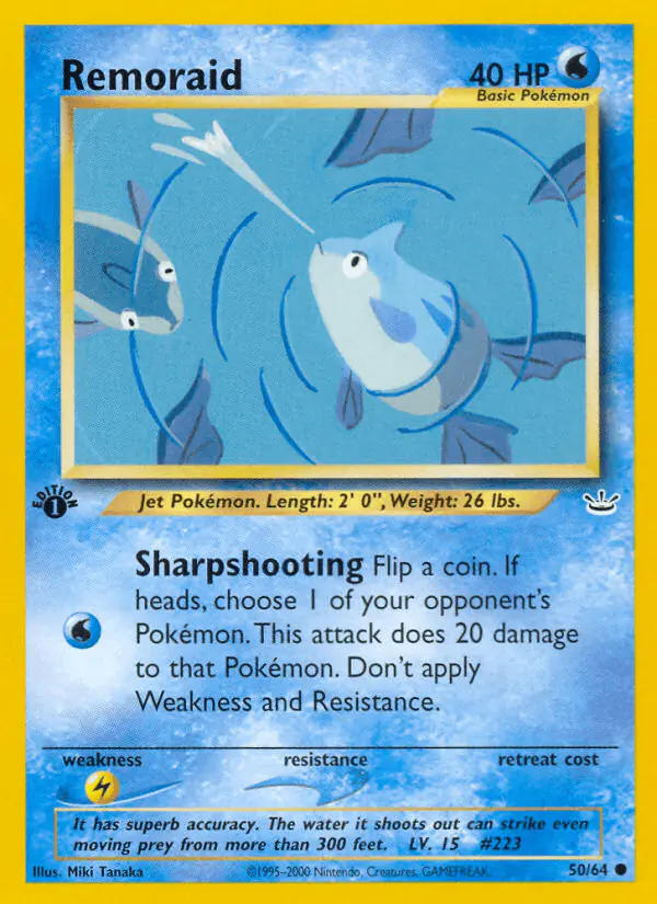 Carta Remoraid 50/64 de Neo Revelation