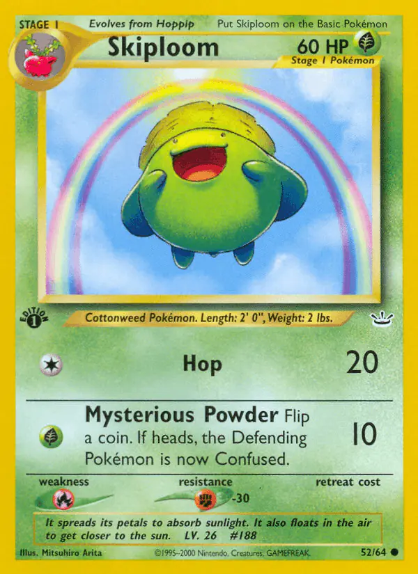 Carta Skiploom 52/64 de Neo Revelation