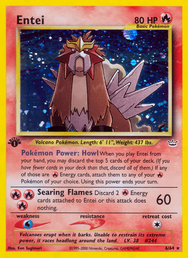 Carta Entei 6/64 de Neo Revelation
