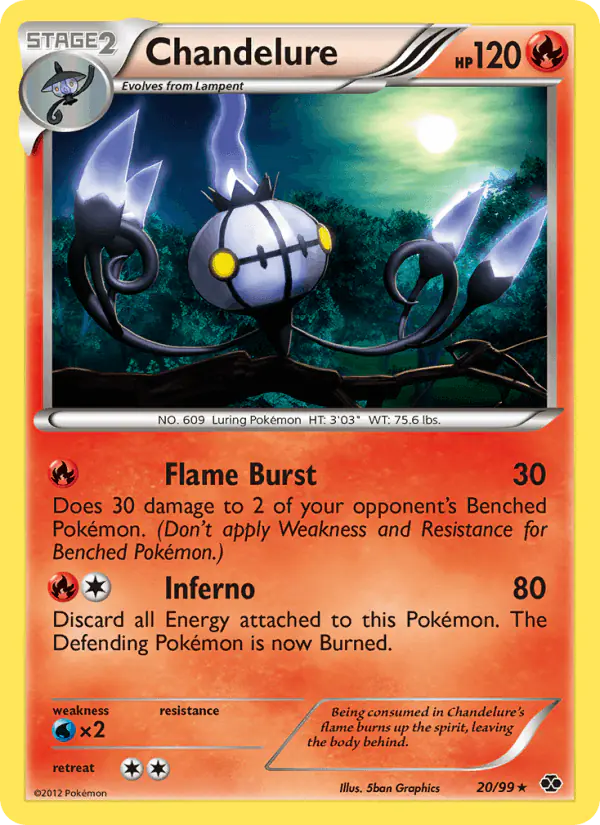 Carta Chandelure 20/99 de Next Destinies