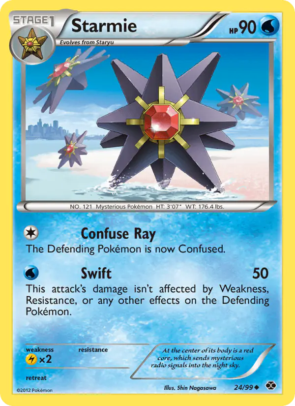 Carta Starmie 24/99 de Next Destinies