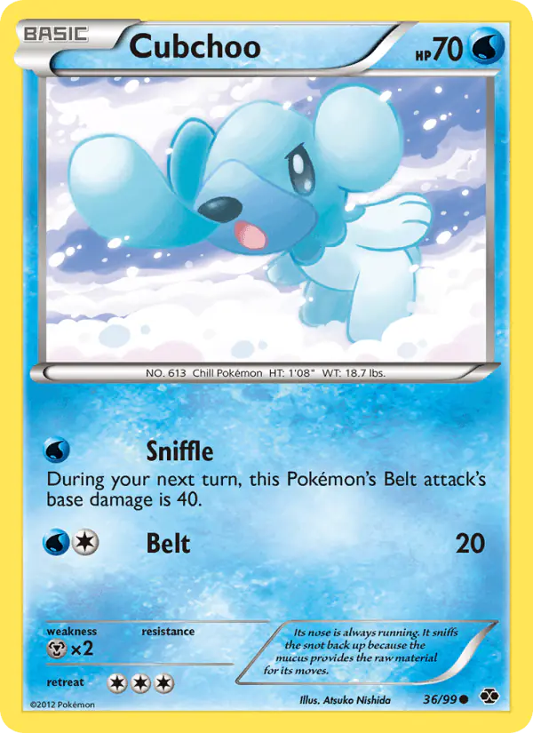 Carta Cubchoo 36/99 de Next Destinies