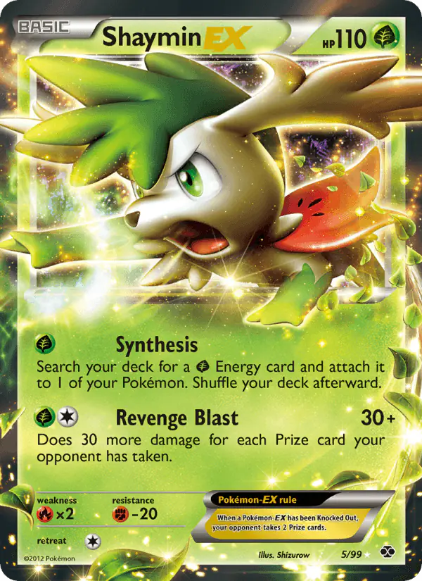 Carta Shaymin-EX 5/99 de Next Destinies