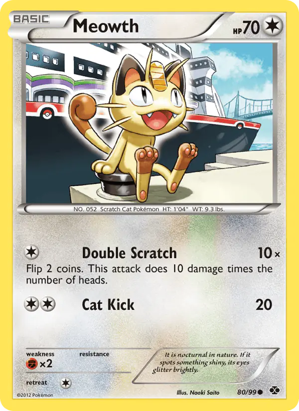 Carta Meowth 80/99 de Next Destinies