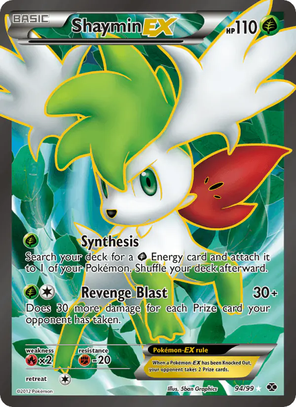 Carta Shaymin-EX 94/99 de Next Destinies