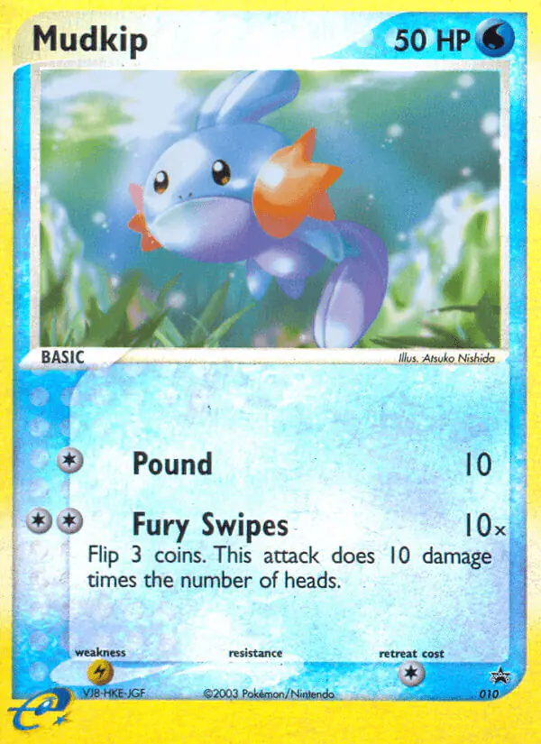 Carta Mudkip #10 de Nintendo Black Star Promos