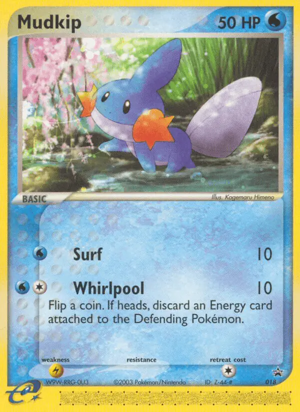 Carta Mudkip #18 de Nintendo Black Star Promos