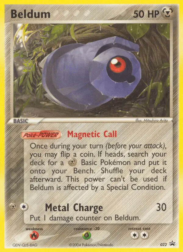 Carta Beldum #22 de Nintendo Black Star Promos