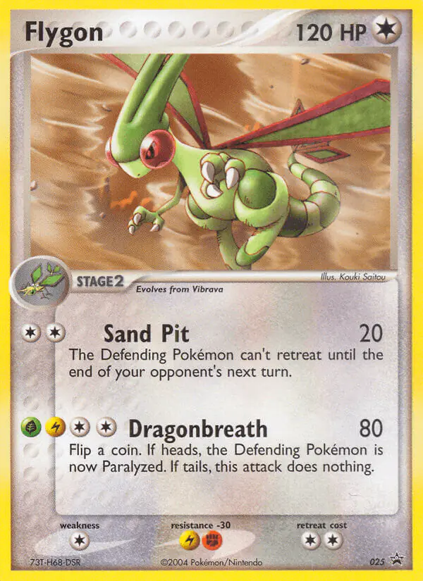 Carta Flygon #25 de Nintendo Black Star Promos