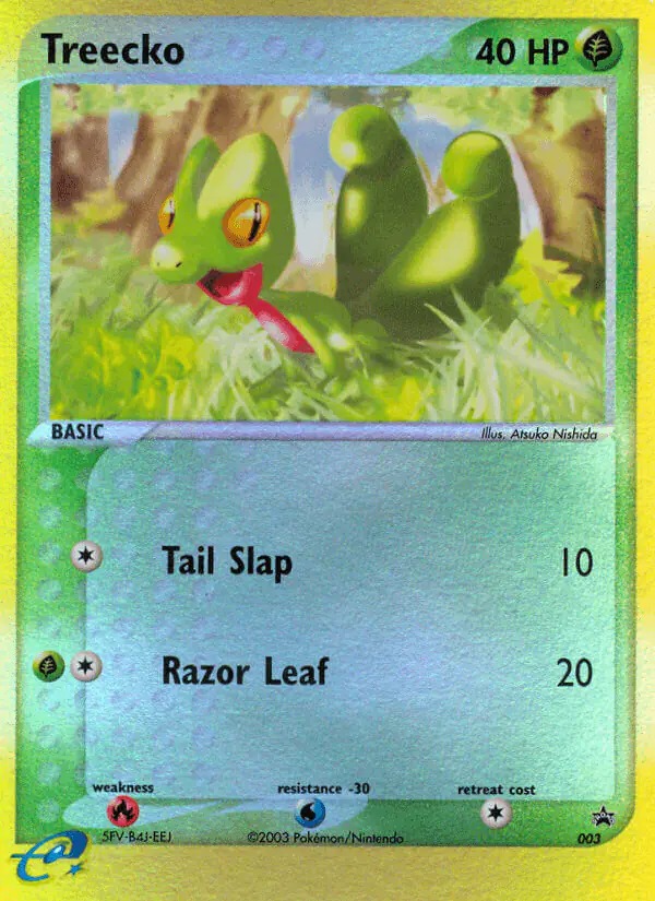 Carta Treecko #3 de Nintendo Black Star Promos
