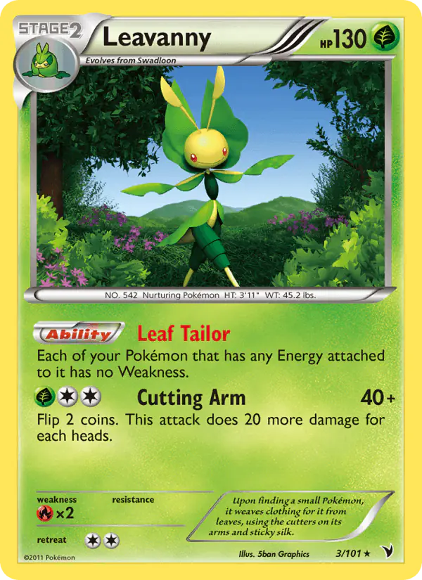 Carta Leavanny 3/101 de Noble Victories