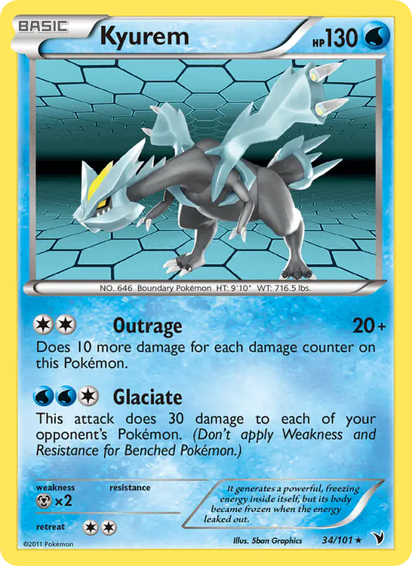 Carta Kyurem 34/101 de Noble Victories
