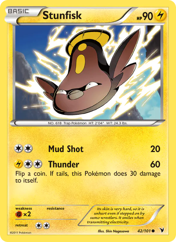 Carta Stunfisk 42/101 de Noble Victories
