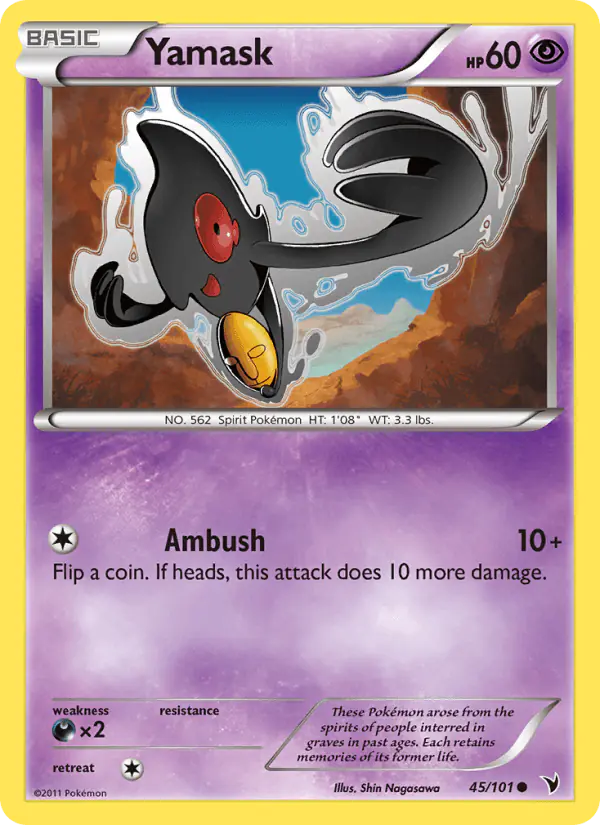 Carta Yamask 45/101 de Noble Victories