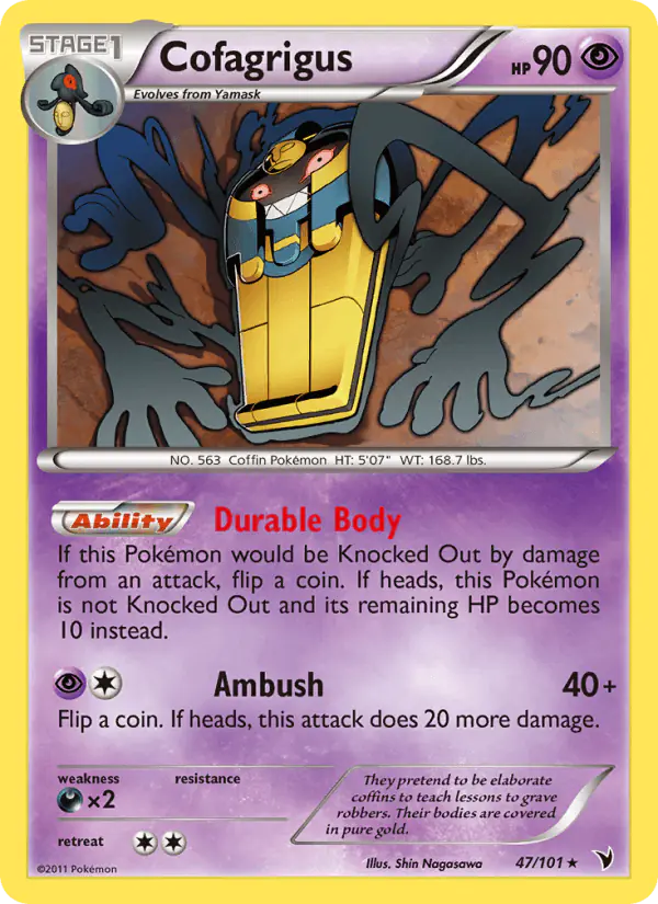 Carta Cofagrigus 47/101 de Noble Victories