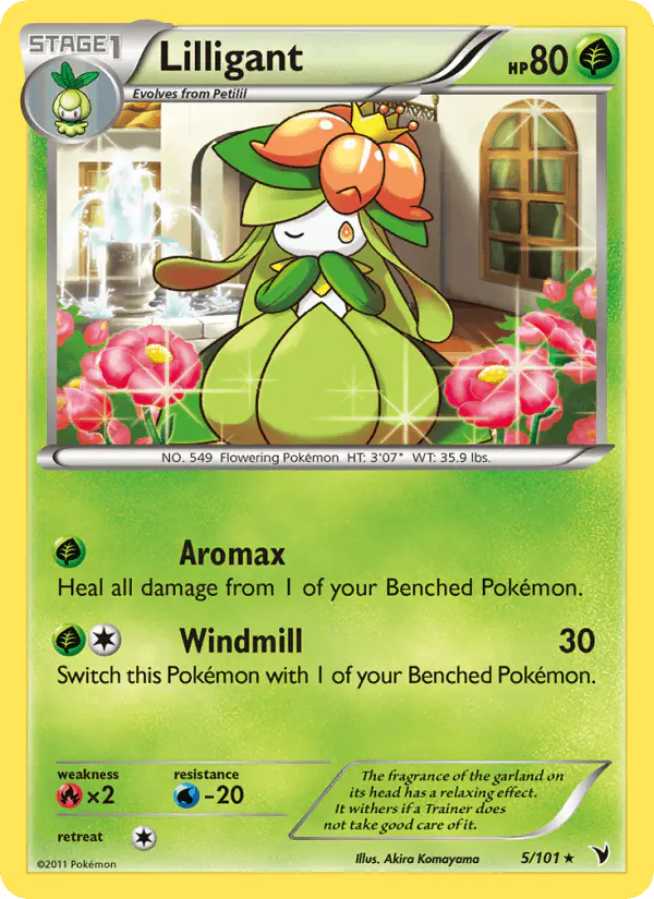 Carta Lilligant 5/101 de Noble Victories