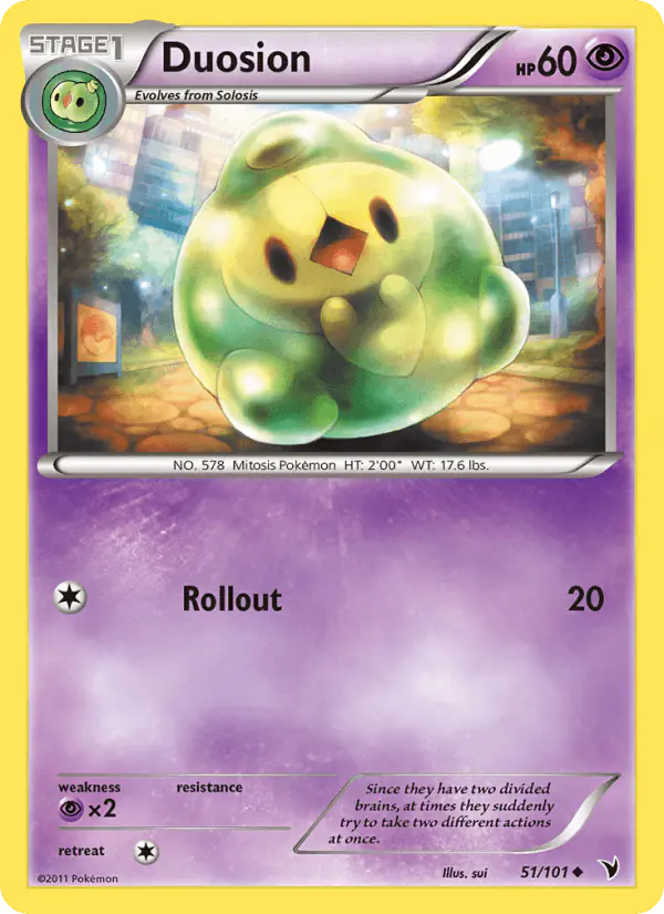 Carta Duosion 51/101 de Noble Victories