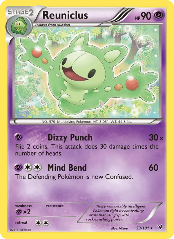 Carta Reuniclus 53/101 de Noble Victories
