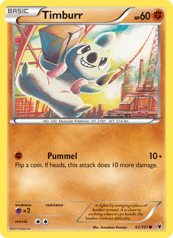 Carta Timburr 62/101 de Noble Victories