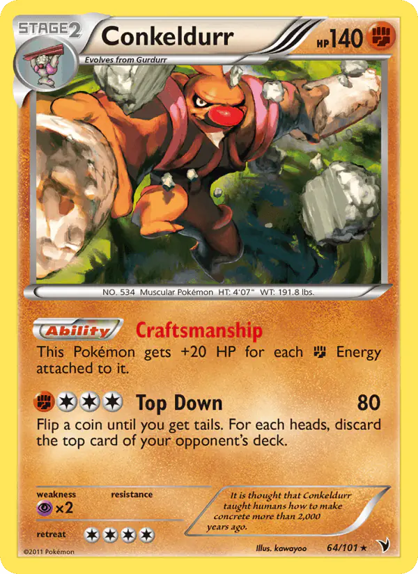 Carta Conkeldurr 64/101 de Noble Victories