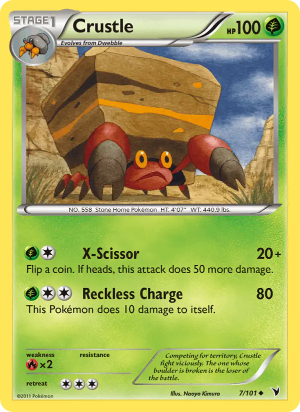 Carta Crustle 7/101 de Noble Victories