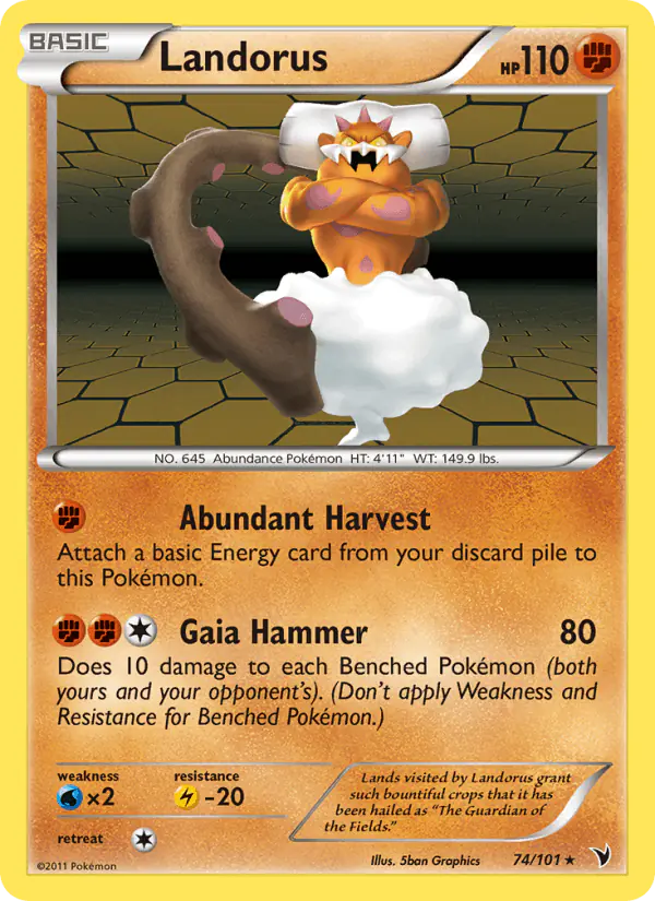 Carta Landorus 74/101 de Noble Victories