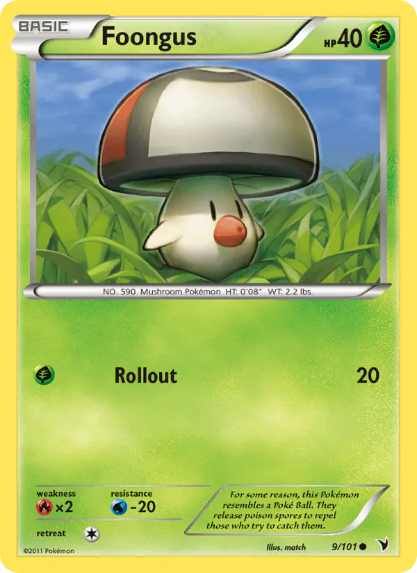Carta Foongus 9/101 de Noble Victories