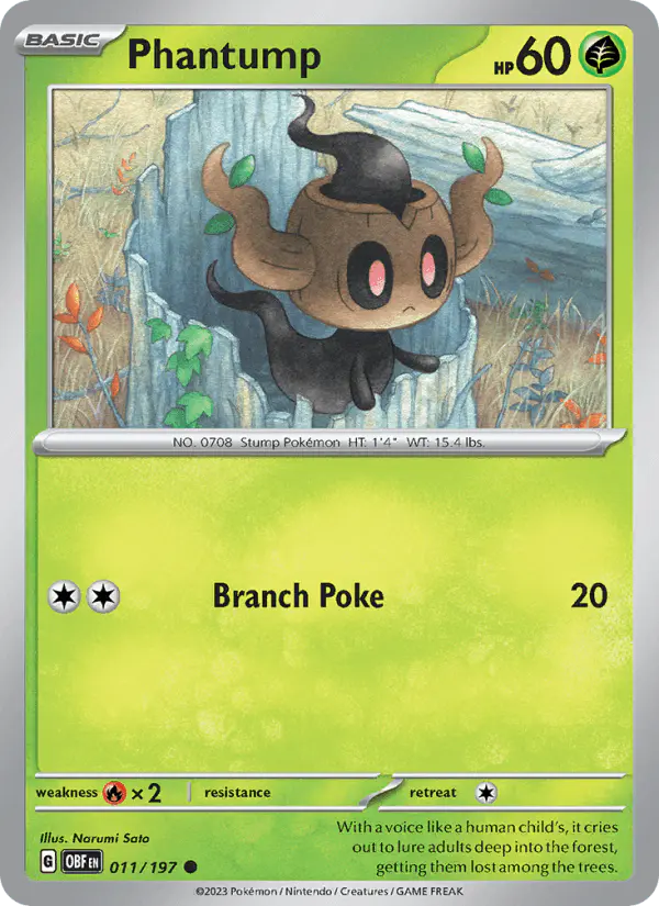 Carta Phantump 011/197 de Obsidian Flames