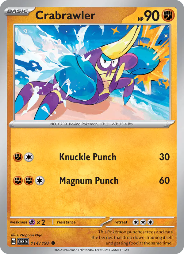 Carta Crabrawler 114/197 de Obsidian Flames
