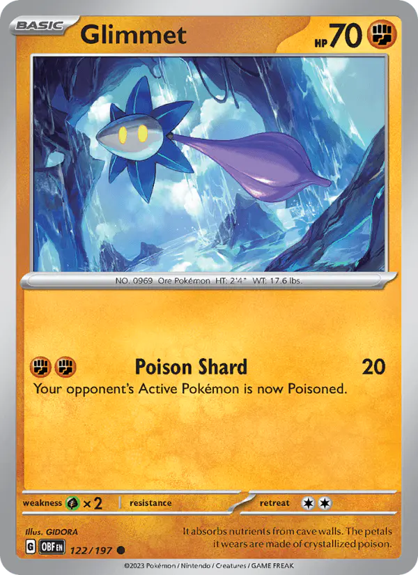 Carta Glimmet 122/197 de Obsidian Flames
