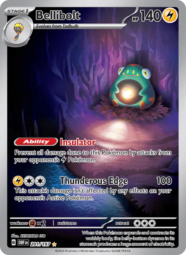 Carta Bellibolt 201/197 de Obsidian Flames