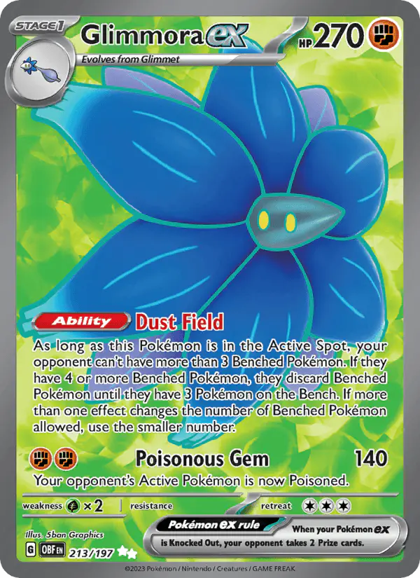 Carta Glimmora ex 213/197 de Obsidian Flames