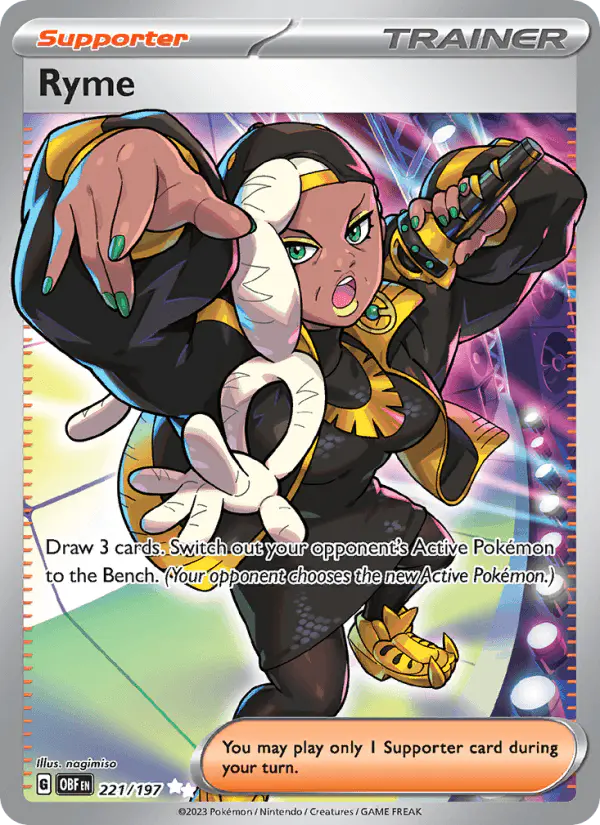 Carta Ryme 221/197 de Obsidian Flames